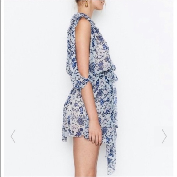 Alice McCall Pirouette Silk Floral Dress Cornflower Blue - Picture 10 of 15